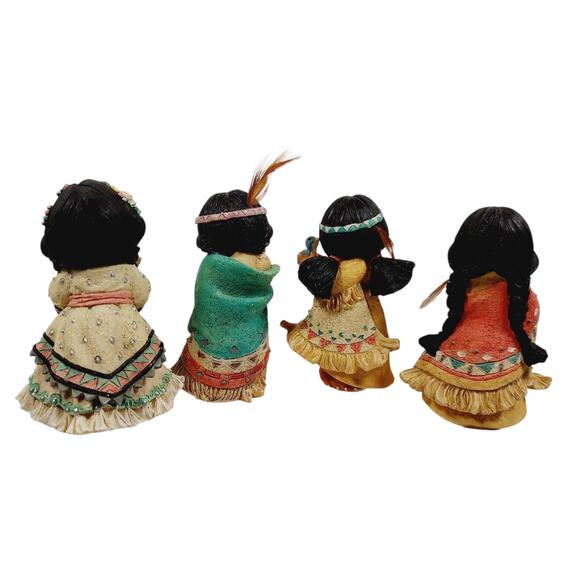 Vtg Friends Of The Feather Figurines Enesco Lot Little Bird Hen Wolf Cares 90's - Picture 2 of 13